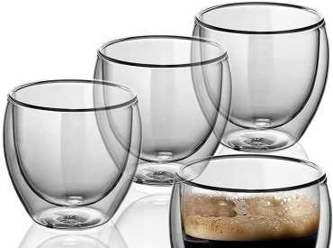 High Borosilicate Double Wall Glass Coffee or Tea Cups