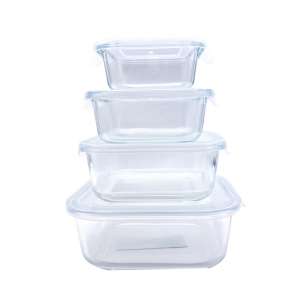 Simply Store Meal Prep Glass Food Storage Containers Square