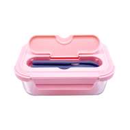 Glass Food Storage Containers with Knife and Fork