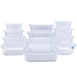 Simple Lid Glass Food Containers