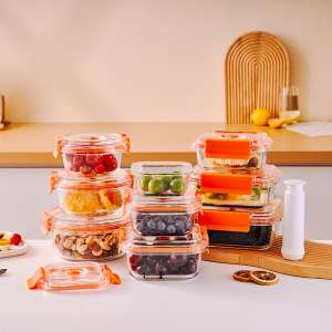 Vacuum Storage Glass Lunch Box with Vacuum Lid