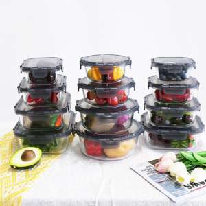 Glass Food Storage containers with Removable Ears